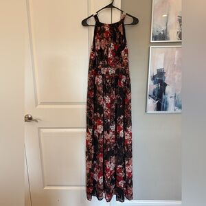 Nine West Floral Halter Maxi Dress - Size 10